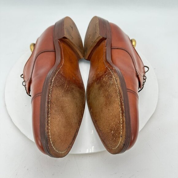 Polo Ralph Lauren Men UK 9.5D US 10D Brown Leather Cap Toe Derby England Shoe main image 9